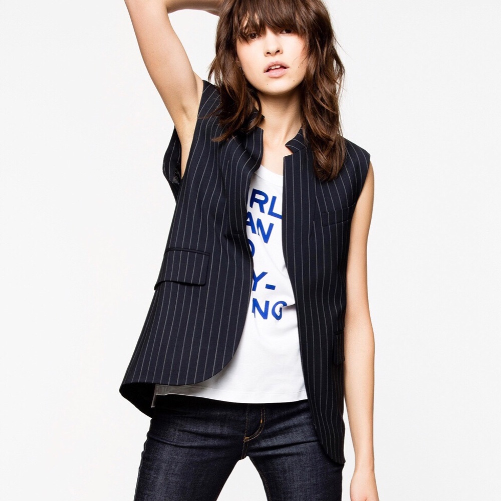 Zadig & Voltaire Vex striped waistcoat - Picture 3 of 8